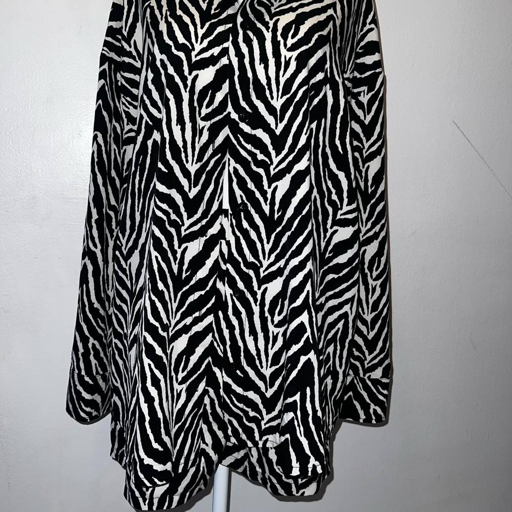 SHEIN Black and White Zebra Print Set